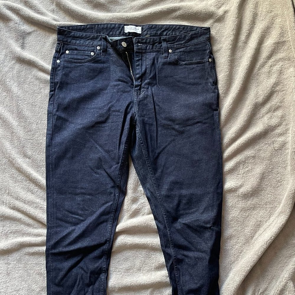 Dark Blue Five Four Slim Jeans